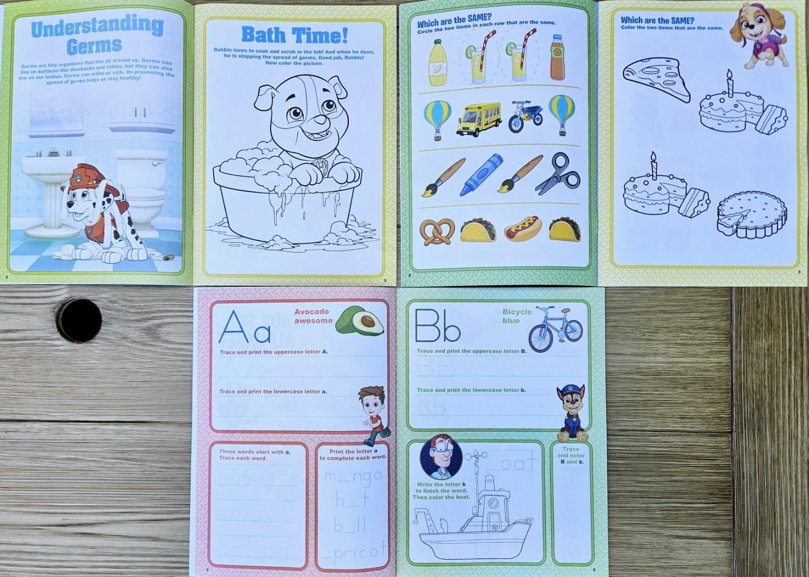 Paw Patrol Pre-K Workbook set of 6 Brand New