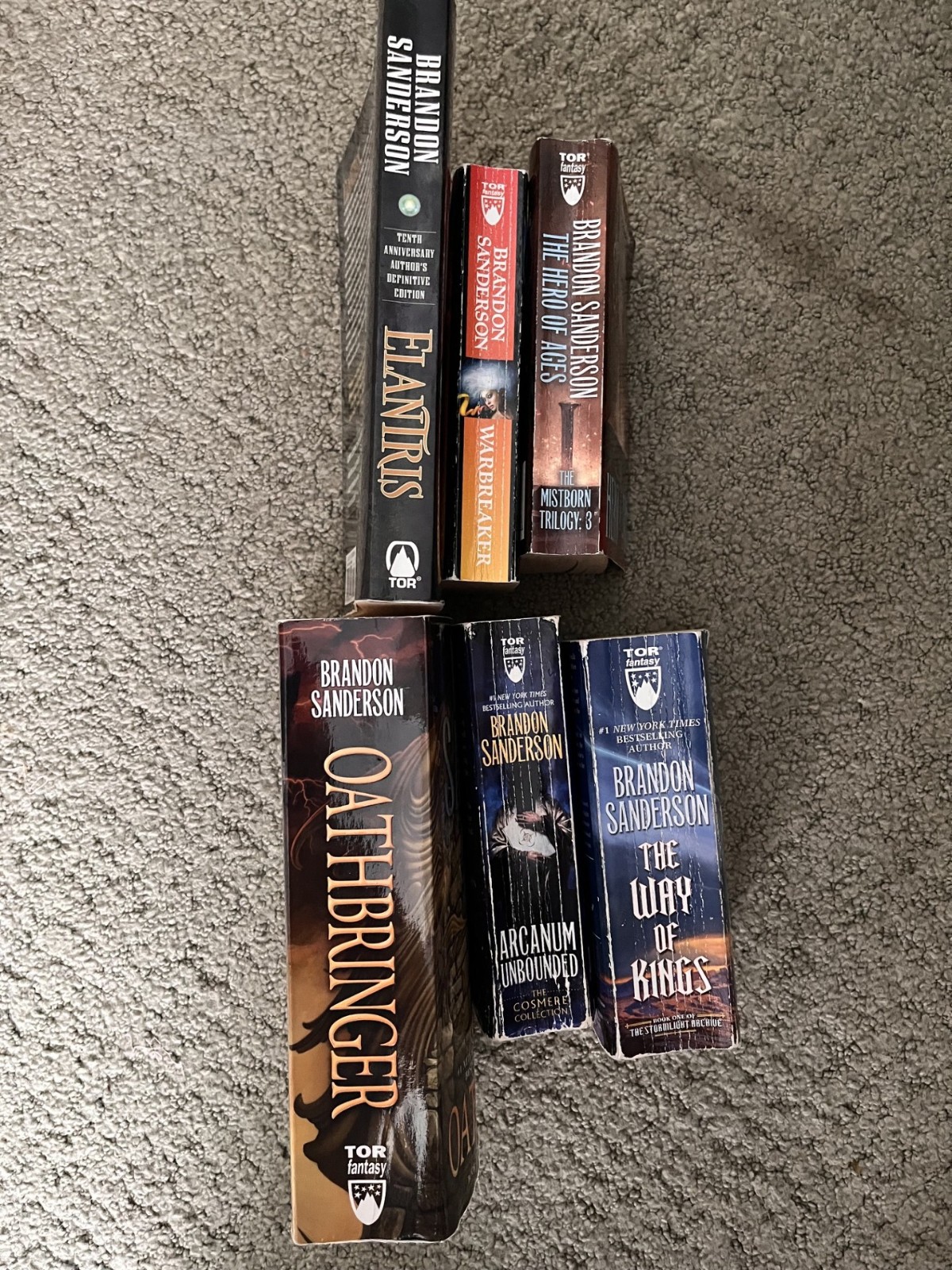 Brandon Sanderson book lot