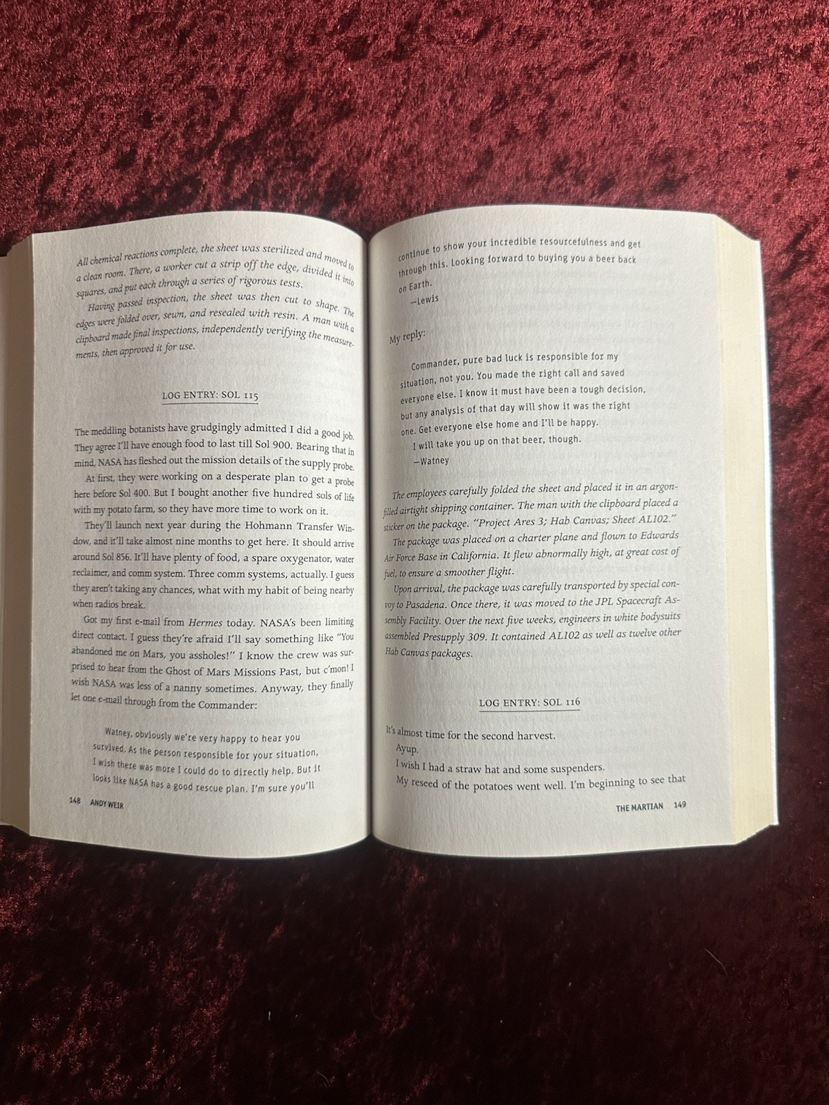 Martian : A Novel by Andy Weir (2014, Trade Paperback)