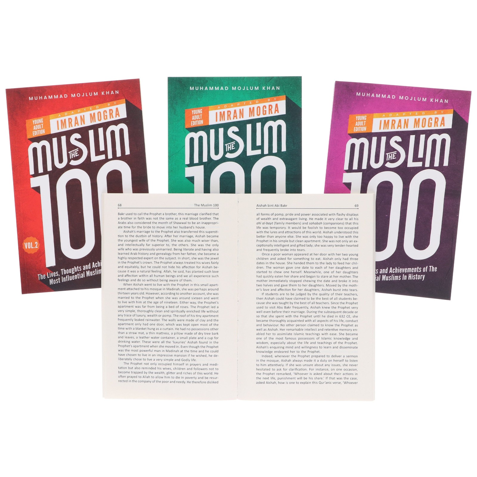 The Muslim 100 (YA Edition) by Muhammad Mojlum Khan 4 Books Set – Ages 12-16- PB