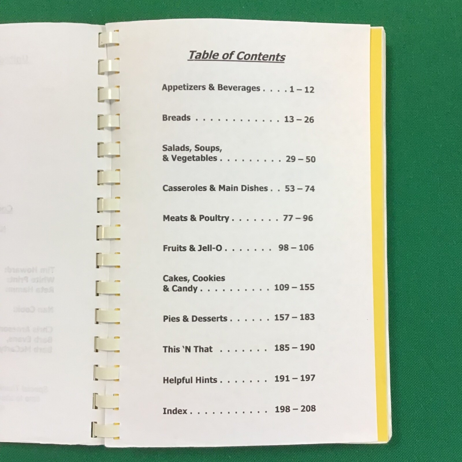 General Electric Company Employee Vtg 2000 Spiral Cookbook SEE INDEX