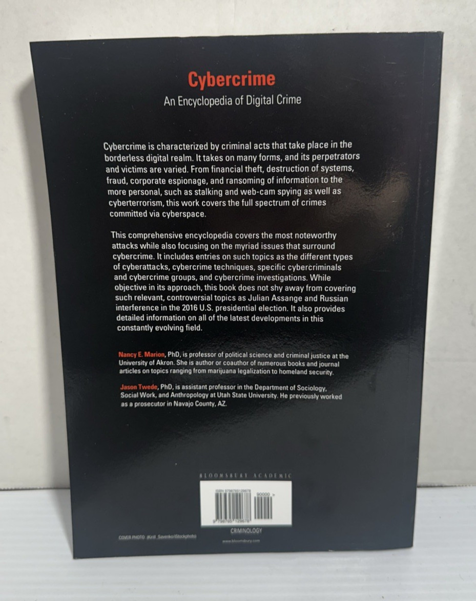 Cybercrime An Encyclopedia of Digital Crime Nancy Marion 2024 pb