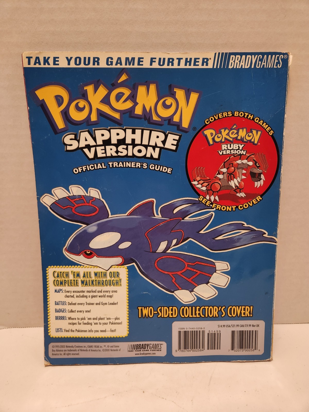 Pokèmon Ruby and Sapphire Phillip Marcus 2003 Brady Games Nintendo Free Shipping