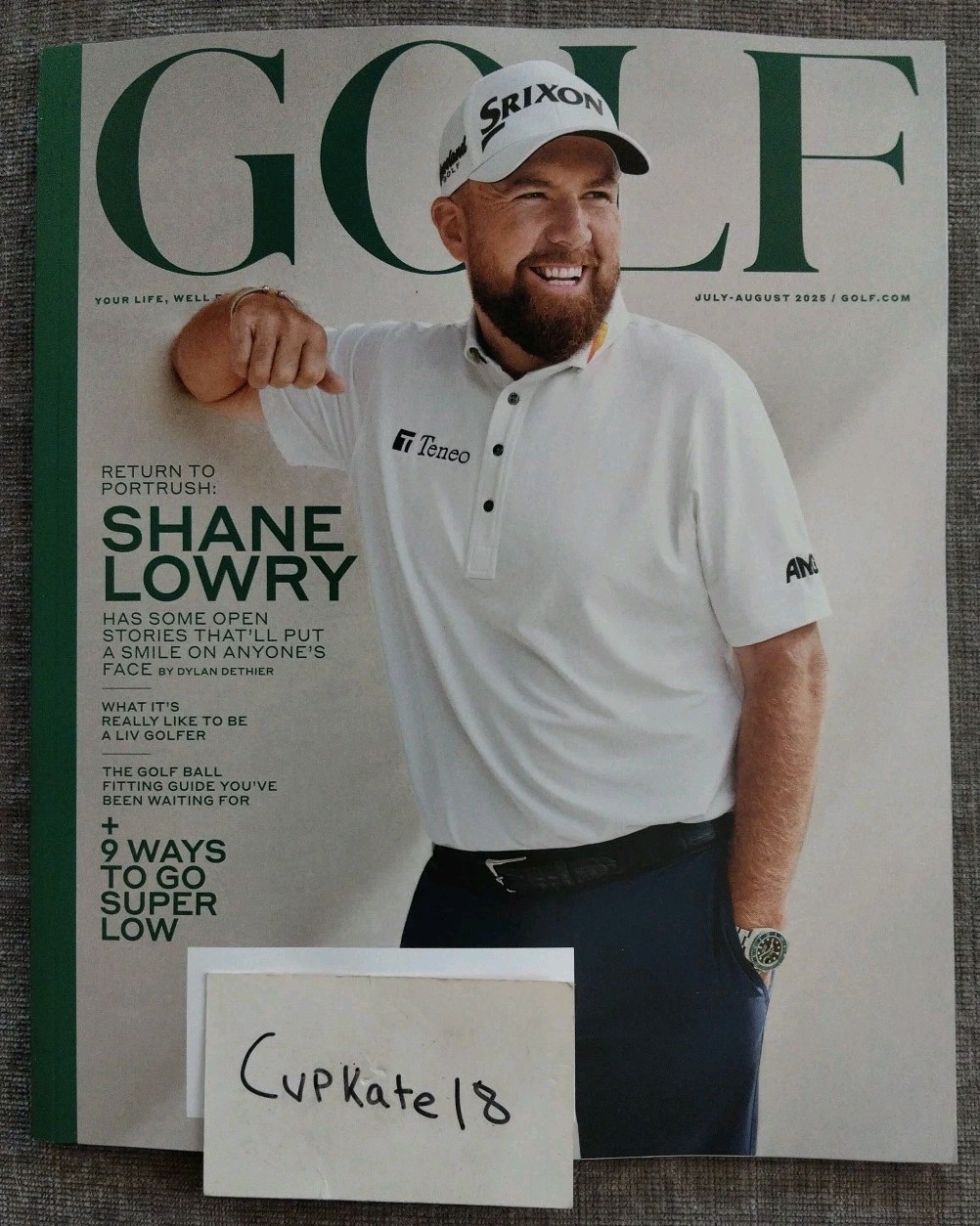 Golf Magazine Jul Aug July August 2025 SHANE LOWRY COVER New with Label