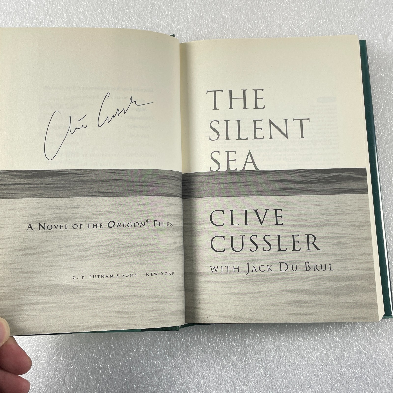 The Silent Sea by Clive Cussler, Jack Du Brul – Signed 1st Edition Putnam 2010