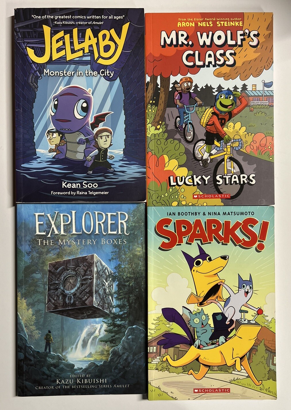 Graphic Novels SUNNY SIDE UP, El Deafo, BONE, New Kid, SMILE, Izzy Lot of 32
