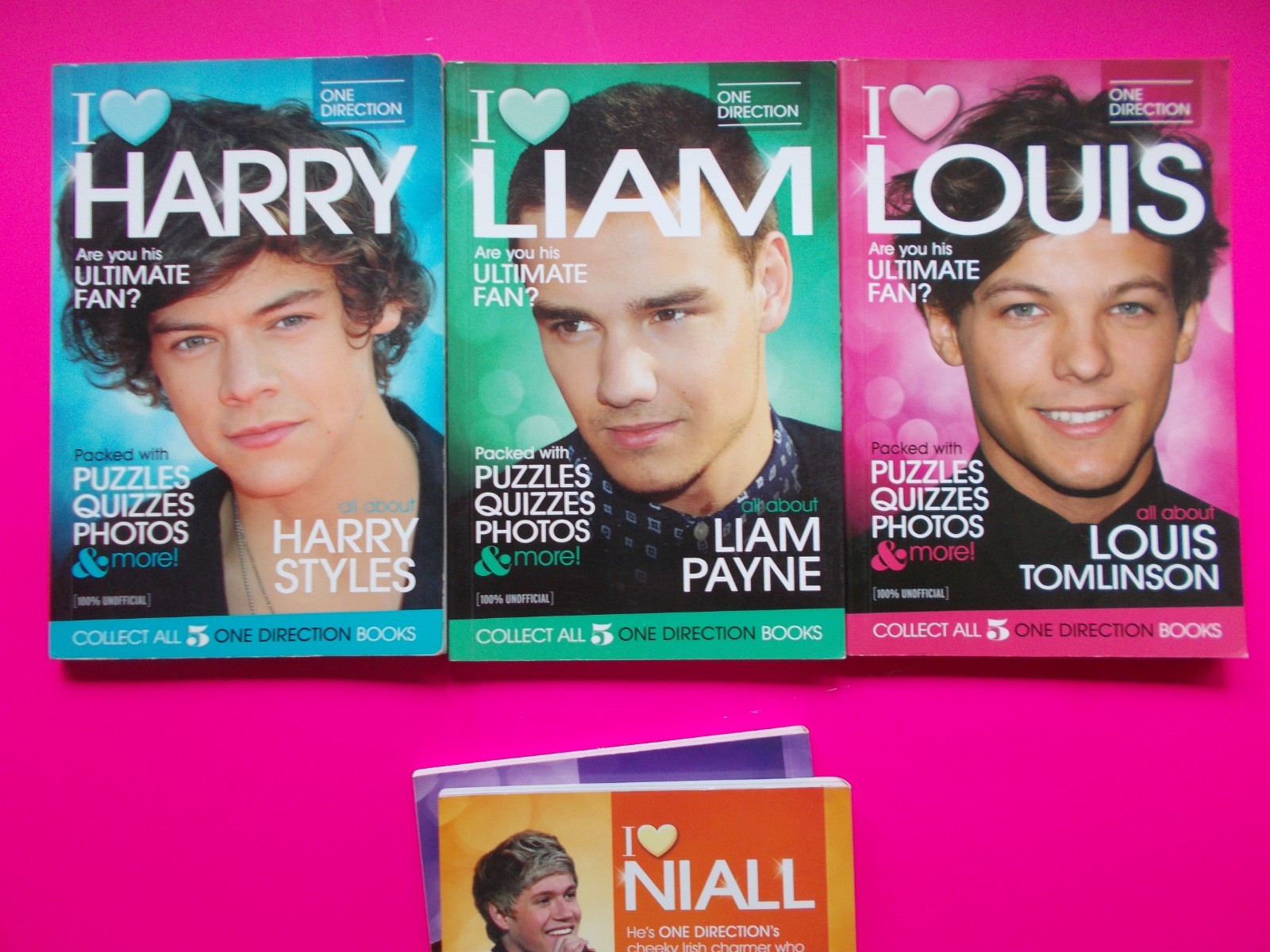 One Direction Are You the Ultimate Fan? Set of 5 Puzzles Quizzes Photos & More