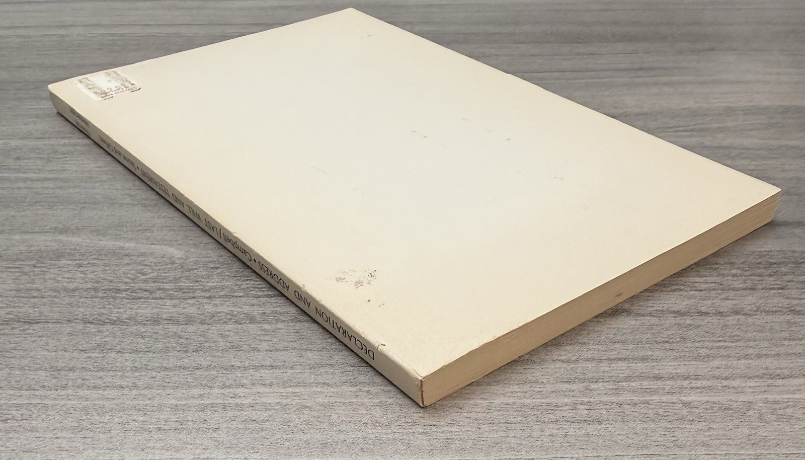 Declaration and Address Thomas Campbell; Last Will and Testament Barton W. Stone