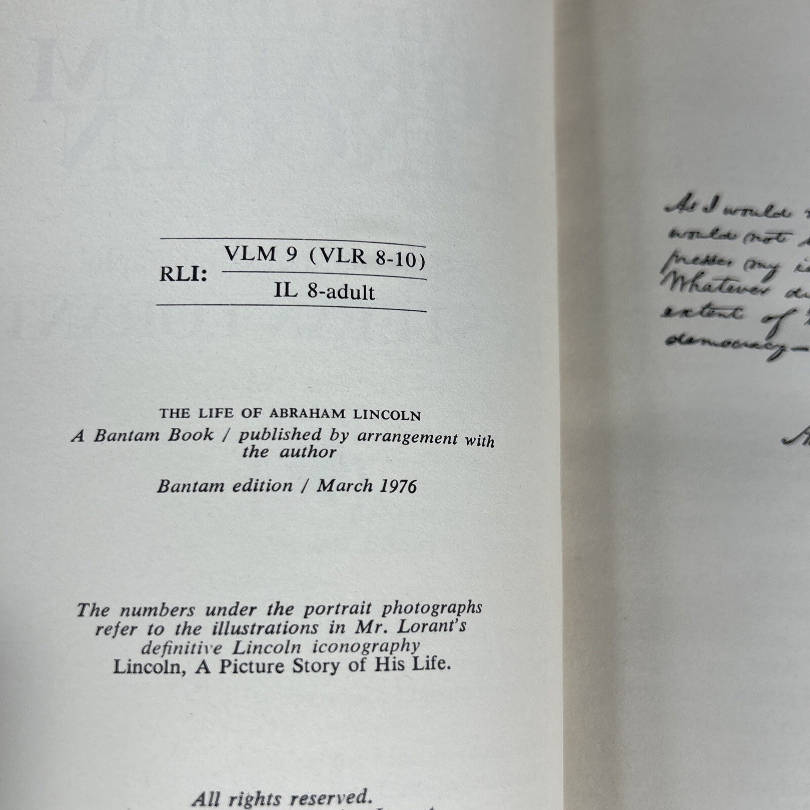 Abraham Lincoln Malice Toward by Oates ~ Stefan Lorant Jim Bishop 3