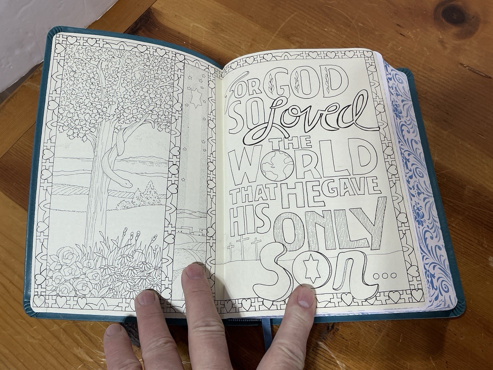 ESV The Enduring Word Bible Teal Imitation Leather Over Board 2018 VERY NICE SEE