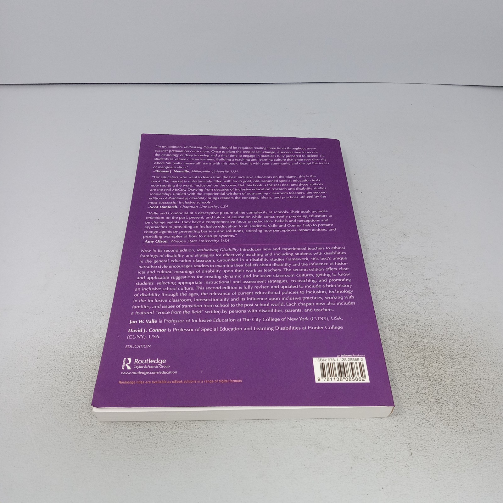 Rethinking Disability: 2nd Edition 2019 Routledge Paperback by Valle & Connor
