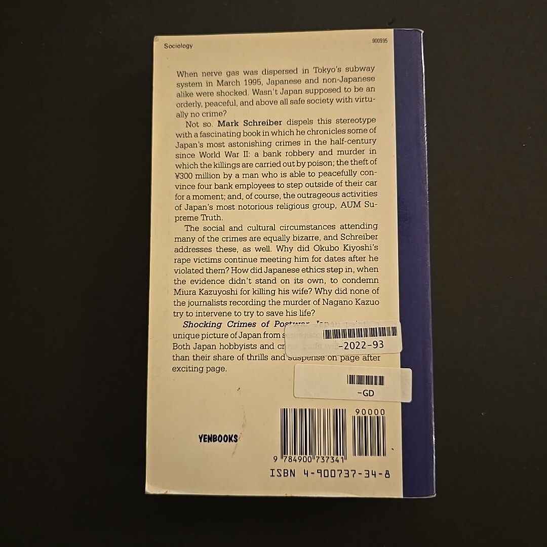 Shocking Crimes of Postwar Japan by Mark Schreiber (1996, Trade Paperback)