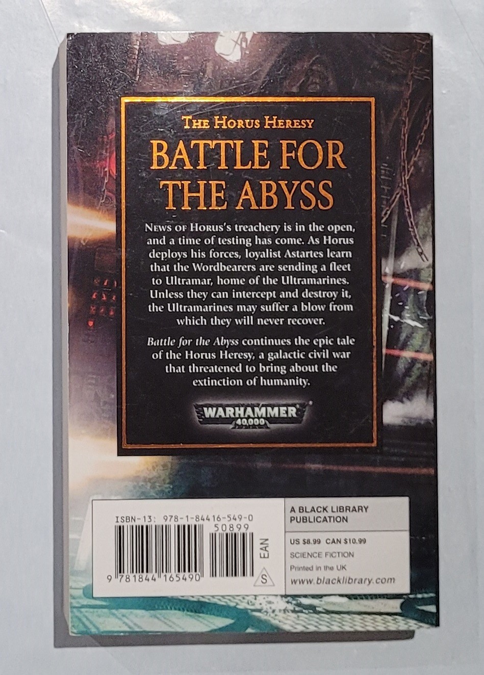 BATTLE FOR THE ABYSS by Ben Counter Horus Heresy 8 Paperback Novel Warhammer