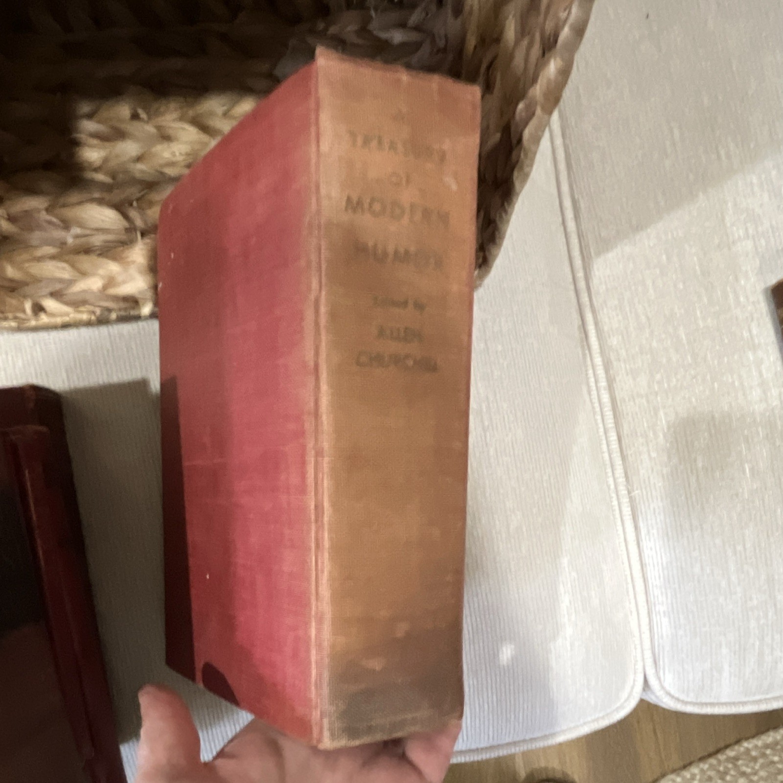 Set of 6 Vintage Books Reds includes Book of Humorous Verse English Poetry Humor