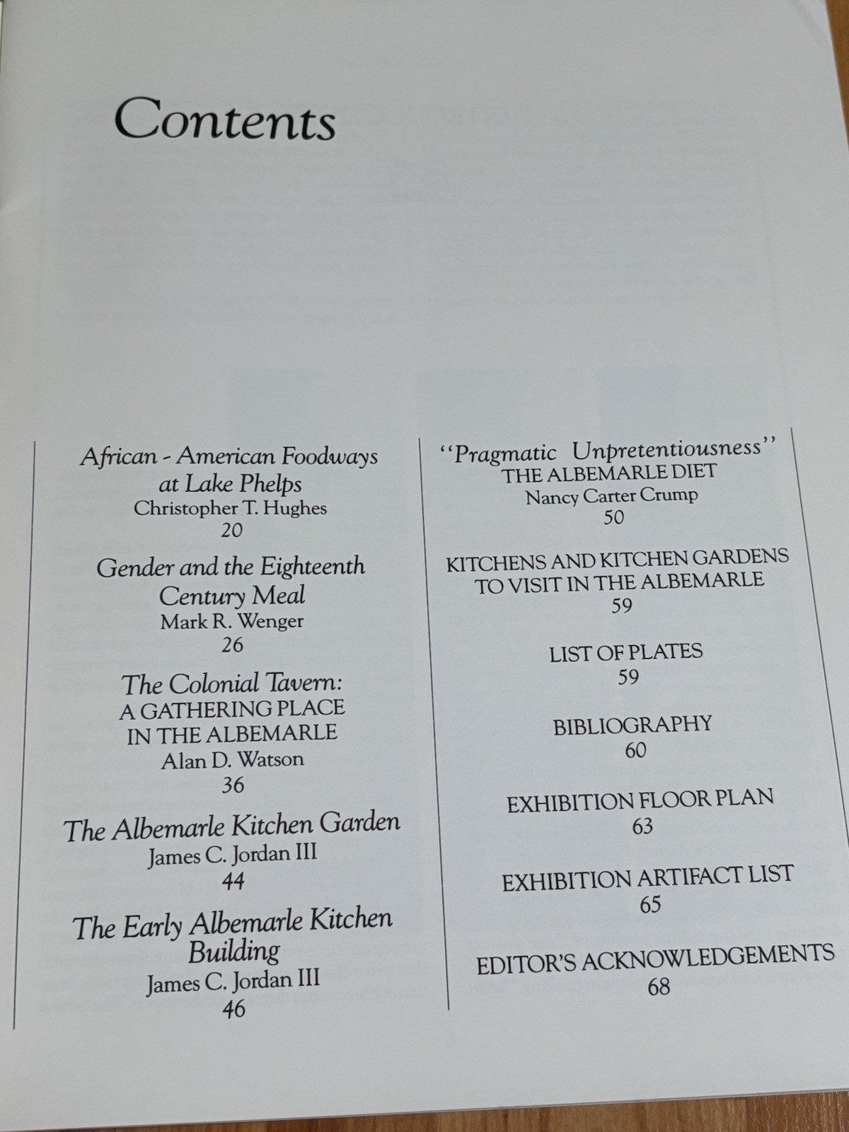 A Taste of the Past: Early Foodways of the Albemarle Region, 1585-1830 VTG OOP