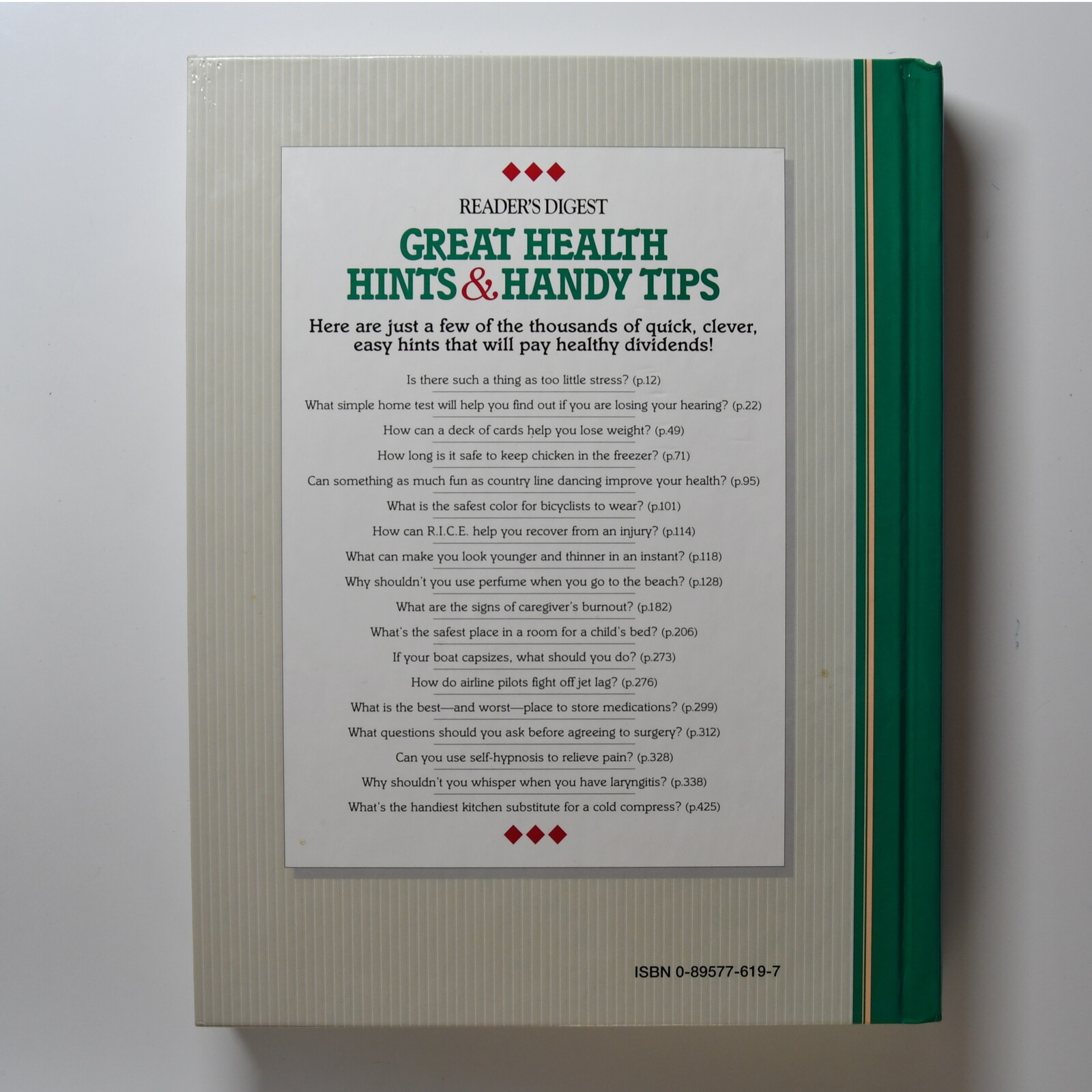 Great Health Hints and Handy Tips More Than 4,000 Ideas Reader’s Digest 1996