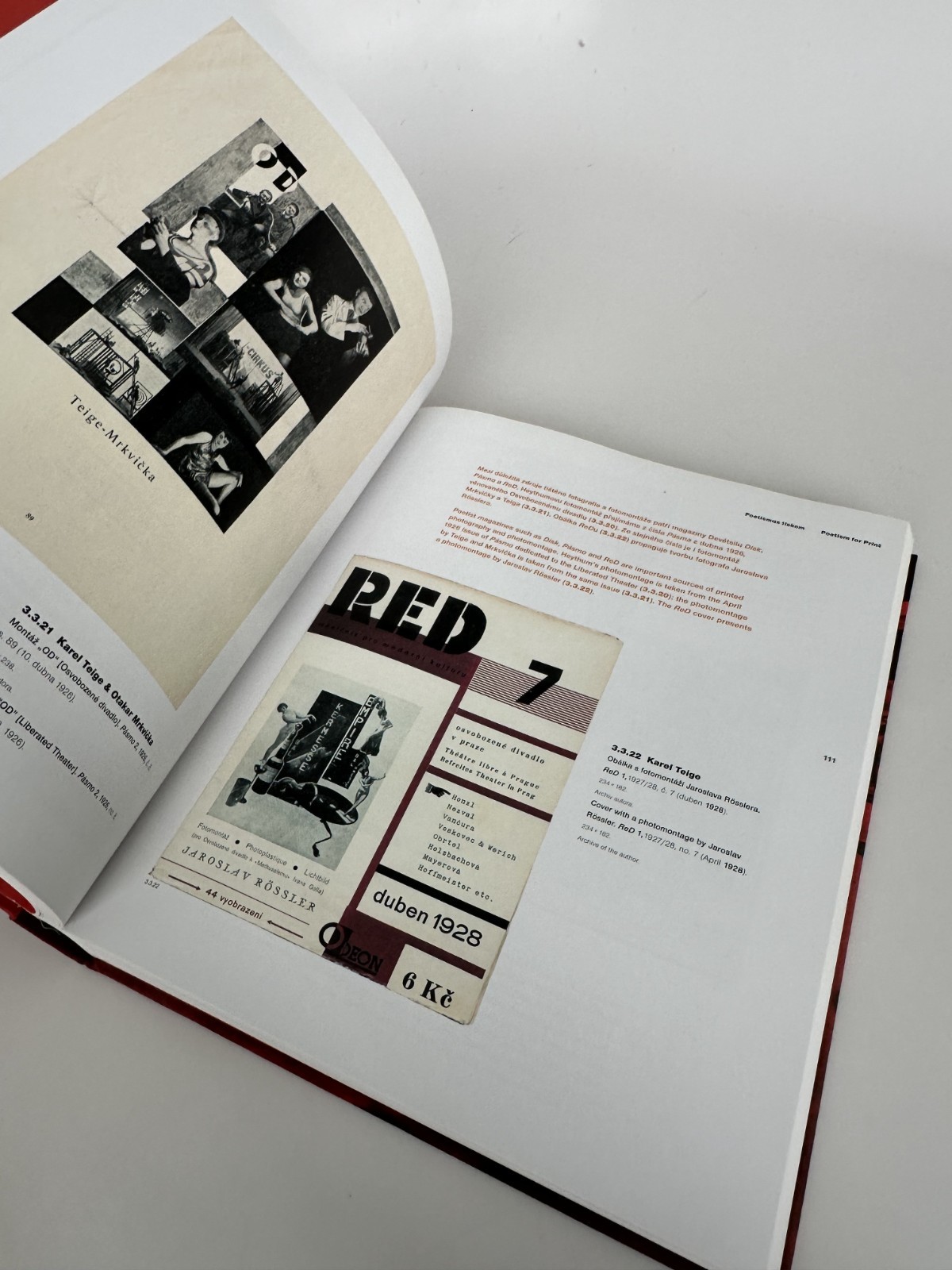 The Modern Czech Book Photo/Montage in Print Capek Teige Styrsky Very Nice 2009