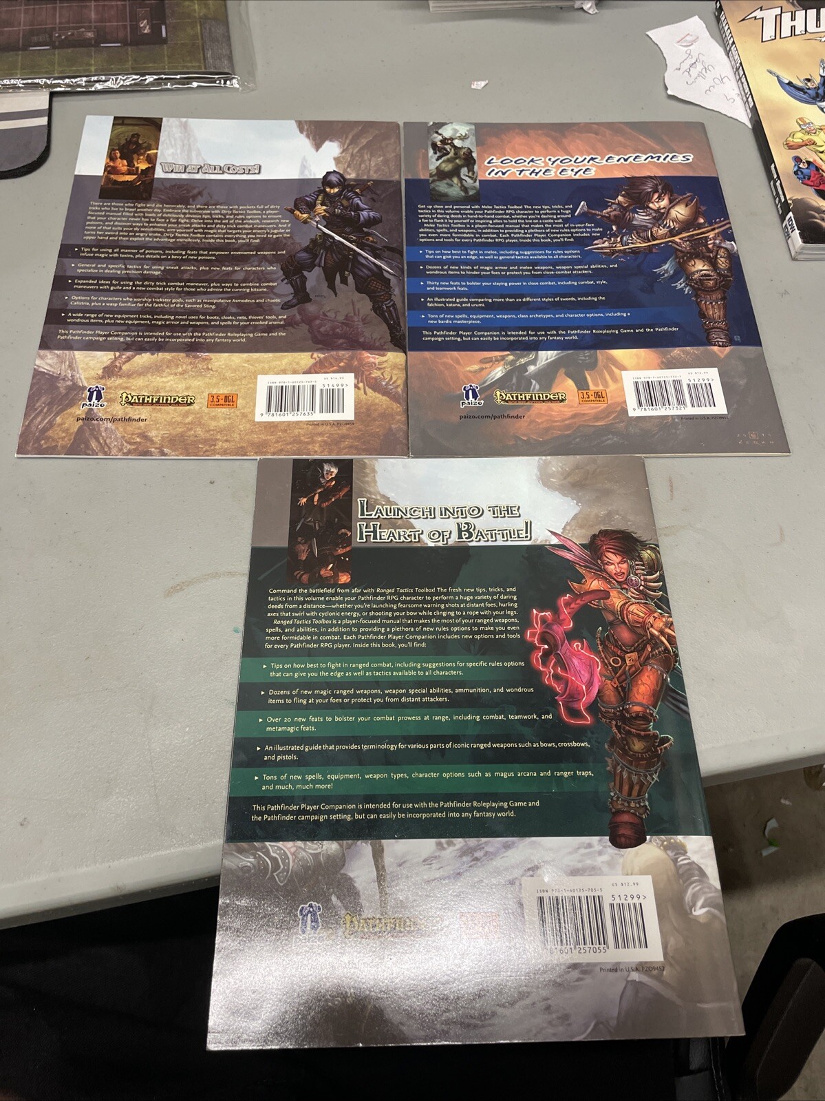 Dirty Tactics Toolbox by Paizo 3 Book Set Publishing Staff (2015, Trade)