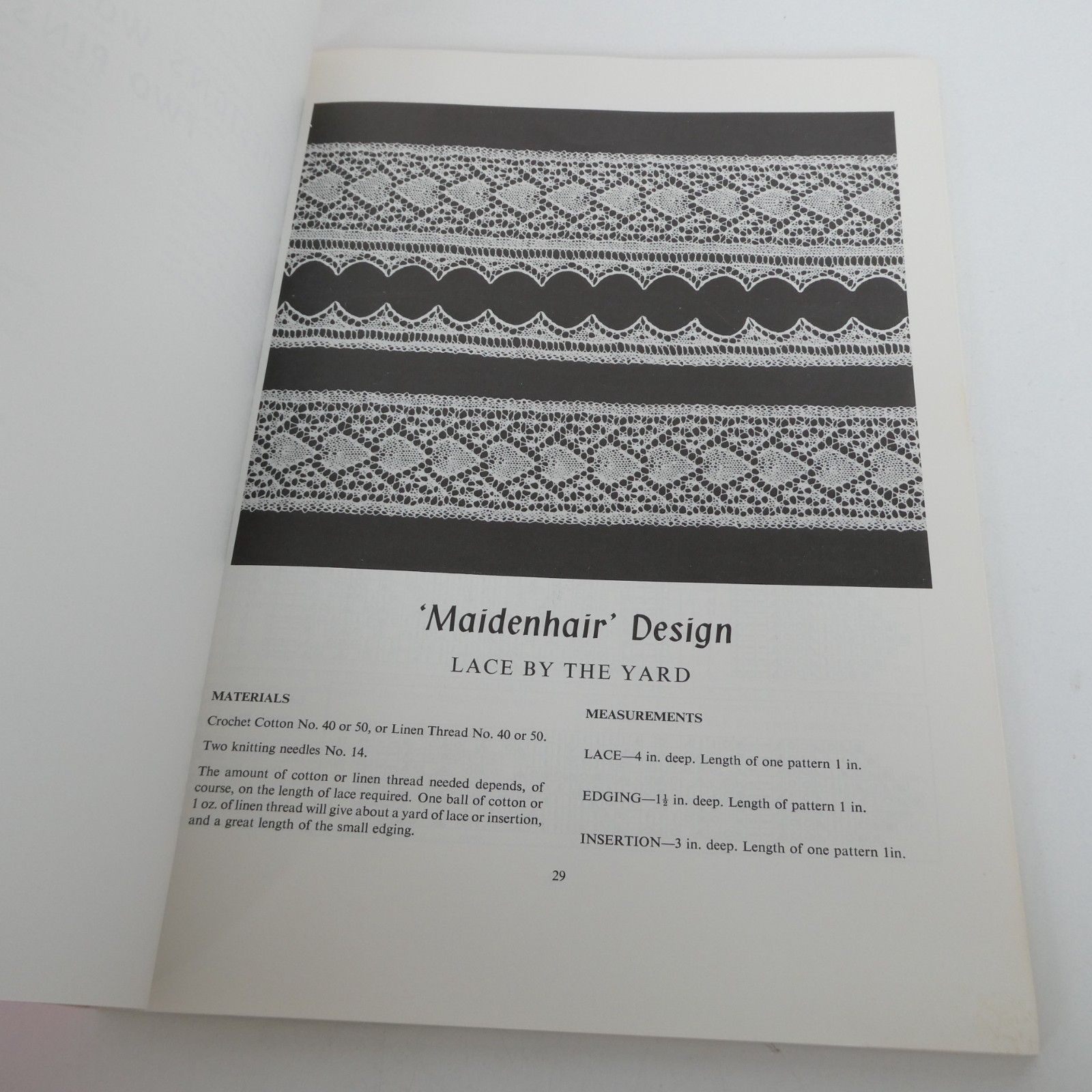 First and Second Book of Modern Lace Knitting by Marianne Kinzel 1972 Dover