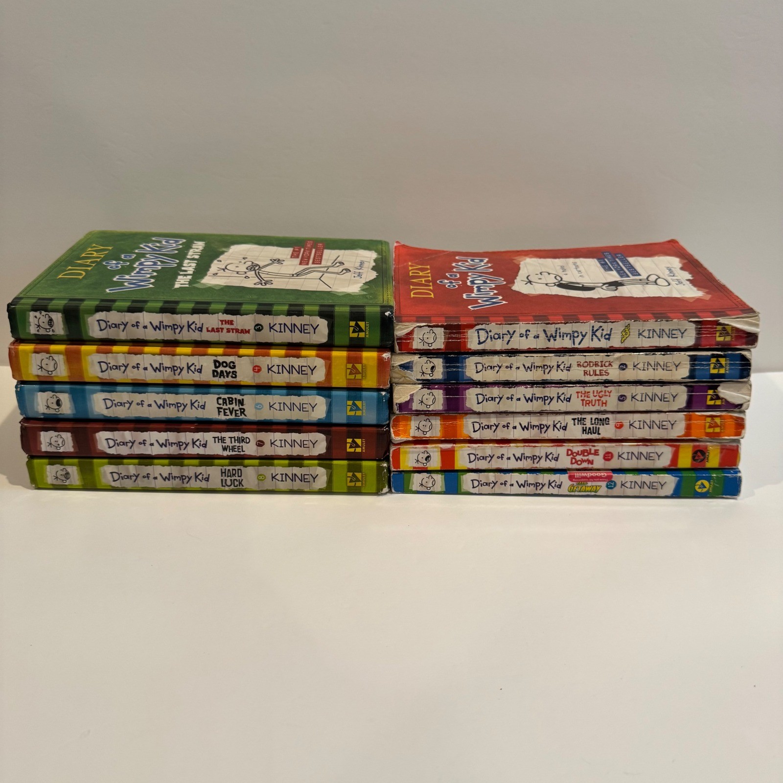 Diary of a Wimpy Kid Book Lot 11 Books Jeff Kinney Hardcover Paperback Mixed Set
