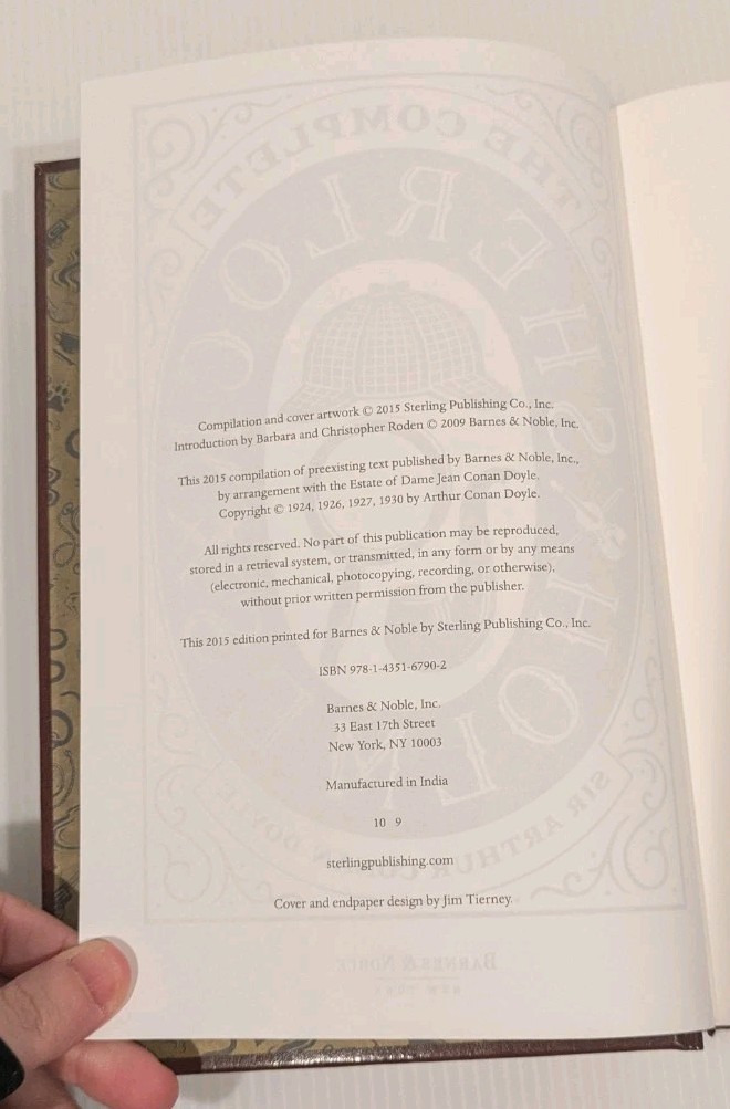 THE COMPLETE SHERLOCK HOLMES Leather Bound Collectible Edition Barnes & Noble