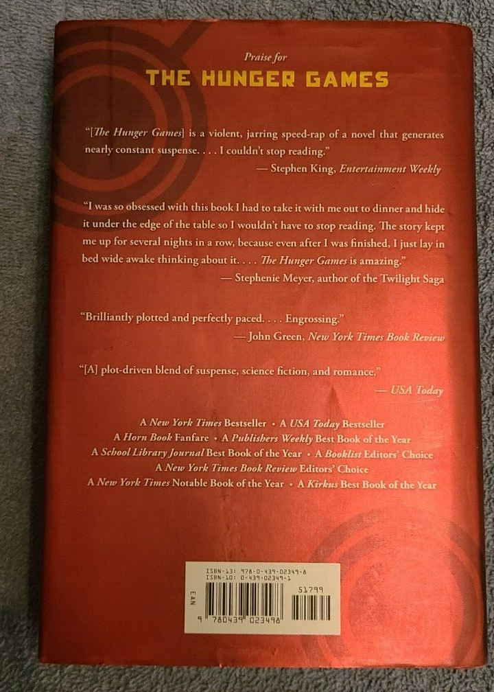 The Hunger Games Catching Fire S. Collins 1st Edition Hardcover Book Dust Jacket
