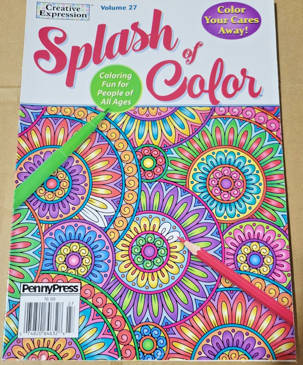 SPLASH OF COLOR – Vol. 27 – Creative Expressions Adult Coloring Book