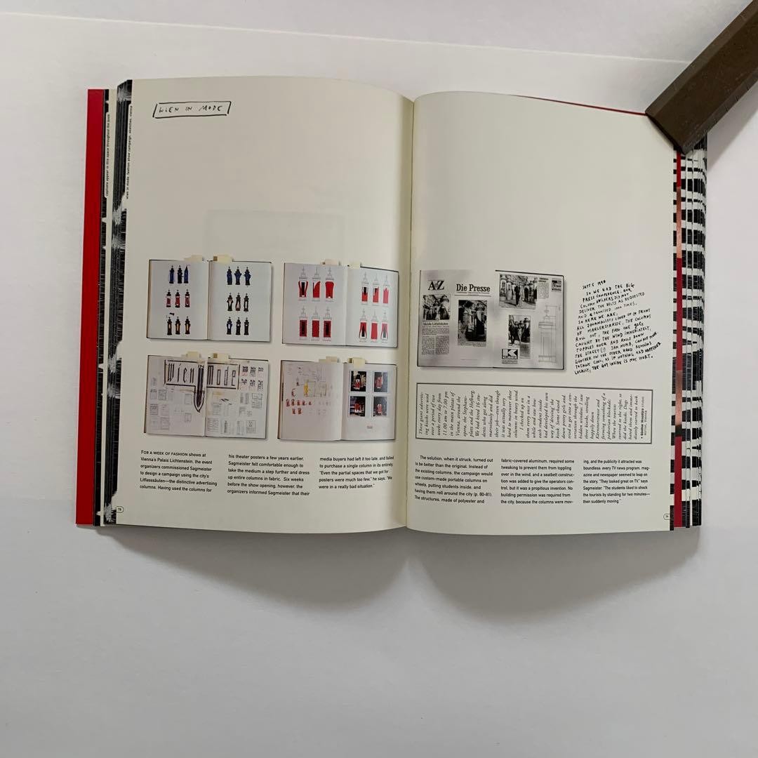 SAGMEISTER Art Book Dog Illustration Red 2001 11×6.7in 286 Pages