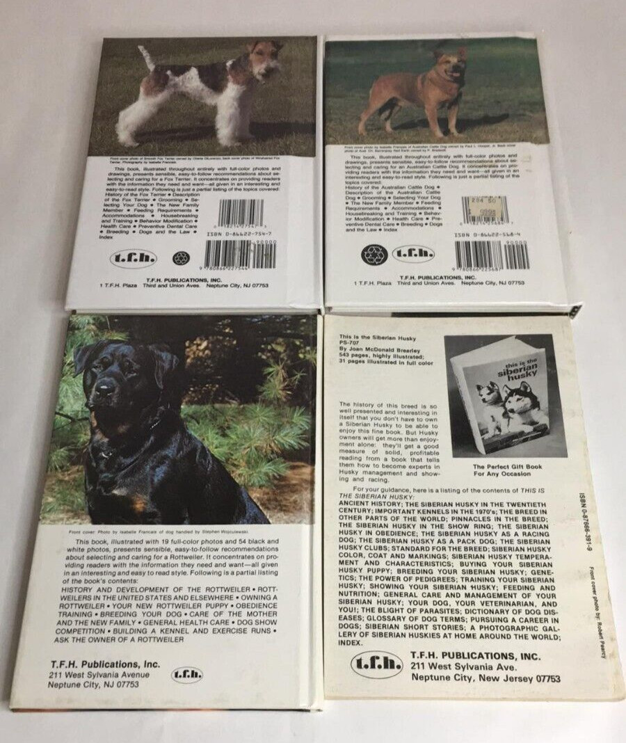 Variety Lot of 10 Dog Breeds Educational Guide Books – Training Raising Pets