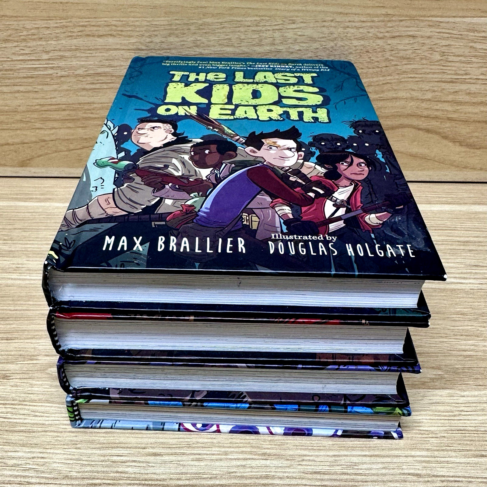 Lot of 4 The Last Kids on Earth Books Hardcover Max Brallier Netflix Series Set