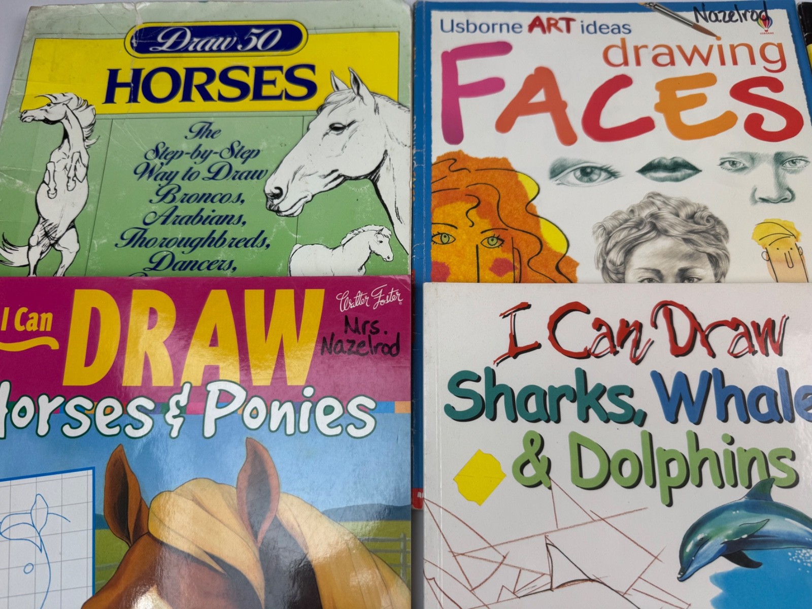 Lot 15 Drawing Books for Kids How to Draw Sketch ART Teacher Animals Horses Cars