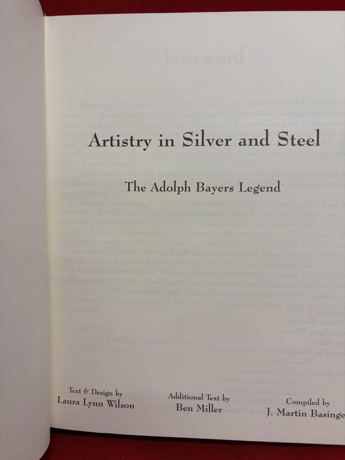 ARTISTRY in SILVER and STEEL: The Adolph Bayers legend (Vol. III)