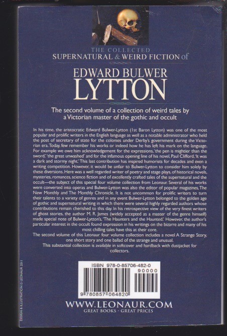 The Collected Supernatural & Weird Fiction of Edward Bulwer Lytton-Vol. 2 LN
