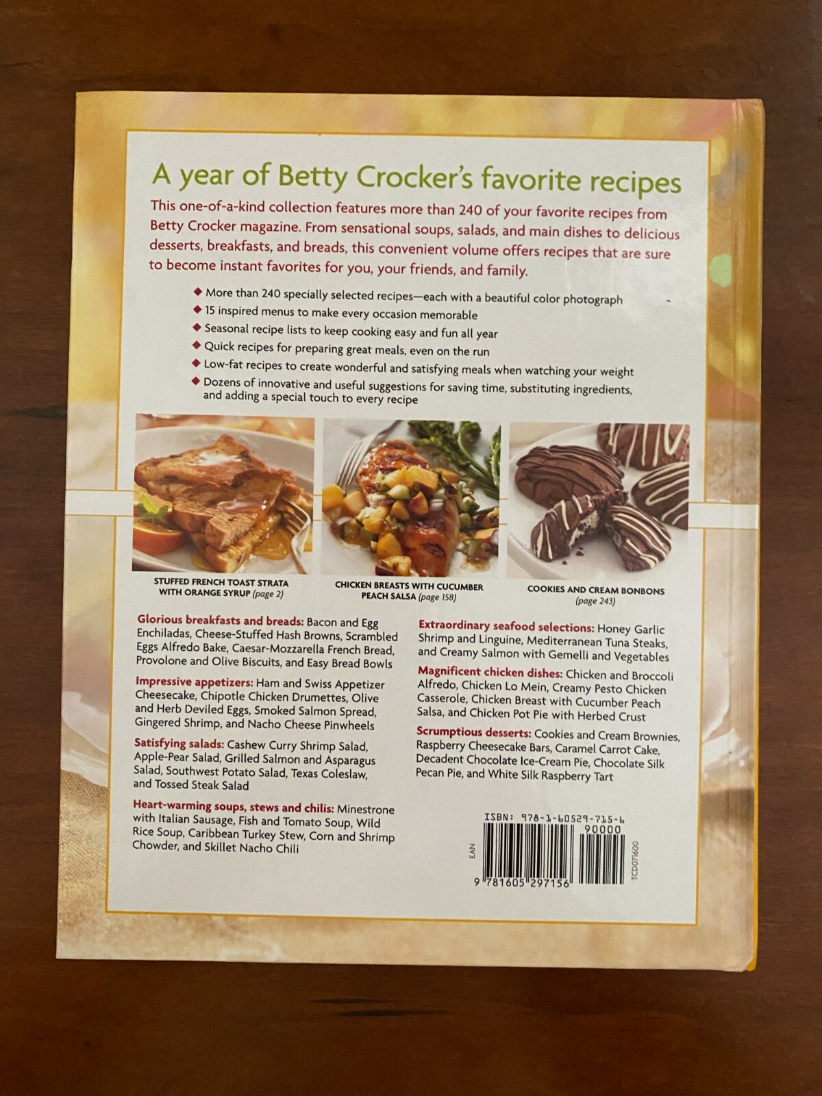 Betty Crocker Annual Recipes — 2005 Cookbook — 240+ RECIPES / 297 PAGES