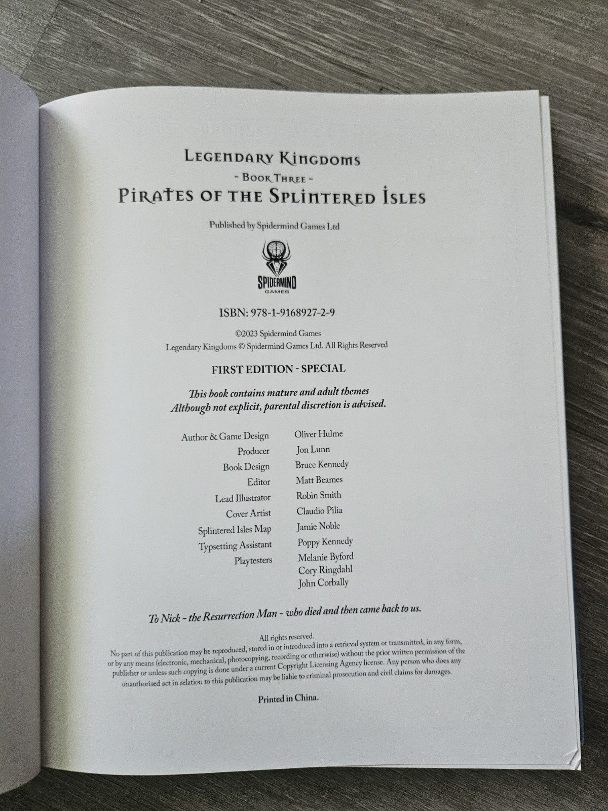 Legendary Kingdoms Pirates Of Splintered Isles – Hardcover Book 3 First Edition