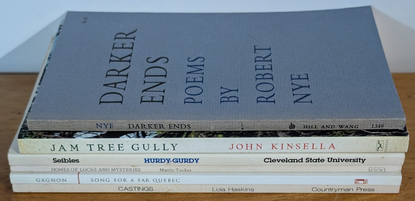 Lot of 6 Poetry Books, Nye, Kinsella, Seibles, Tucker, Gagnon, Haskins..lot 104