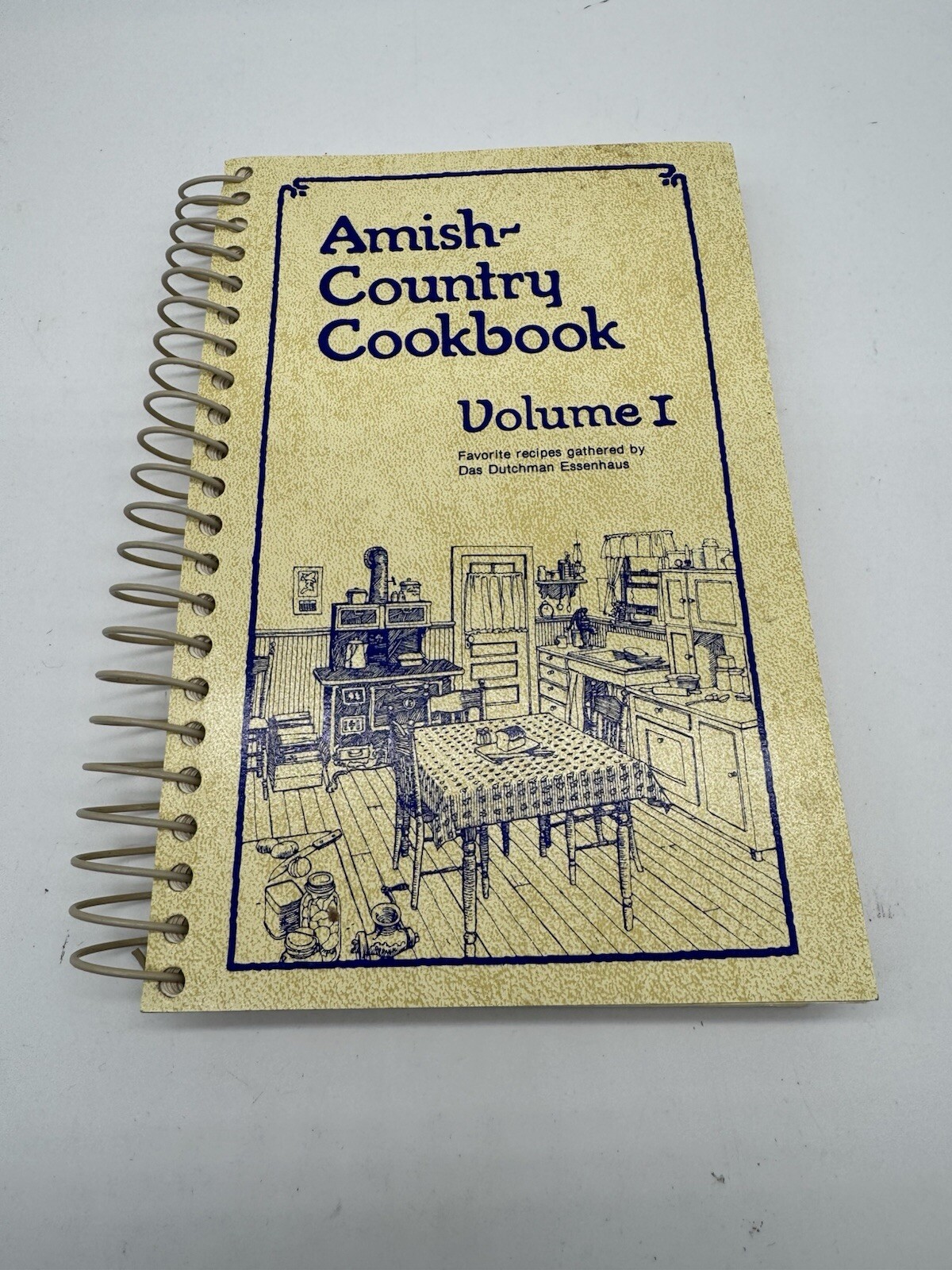 Amish-Country Cookbook Volume 1 Sue Miller 1979 Revised Edition Vintage Spiral