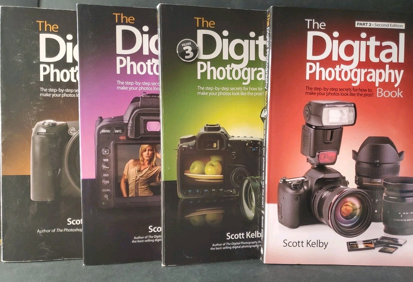 The Digital Photography Book Scott Kelby Vol 1-4 Complete Set Peachpit