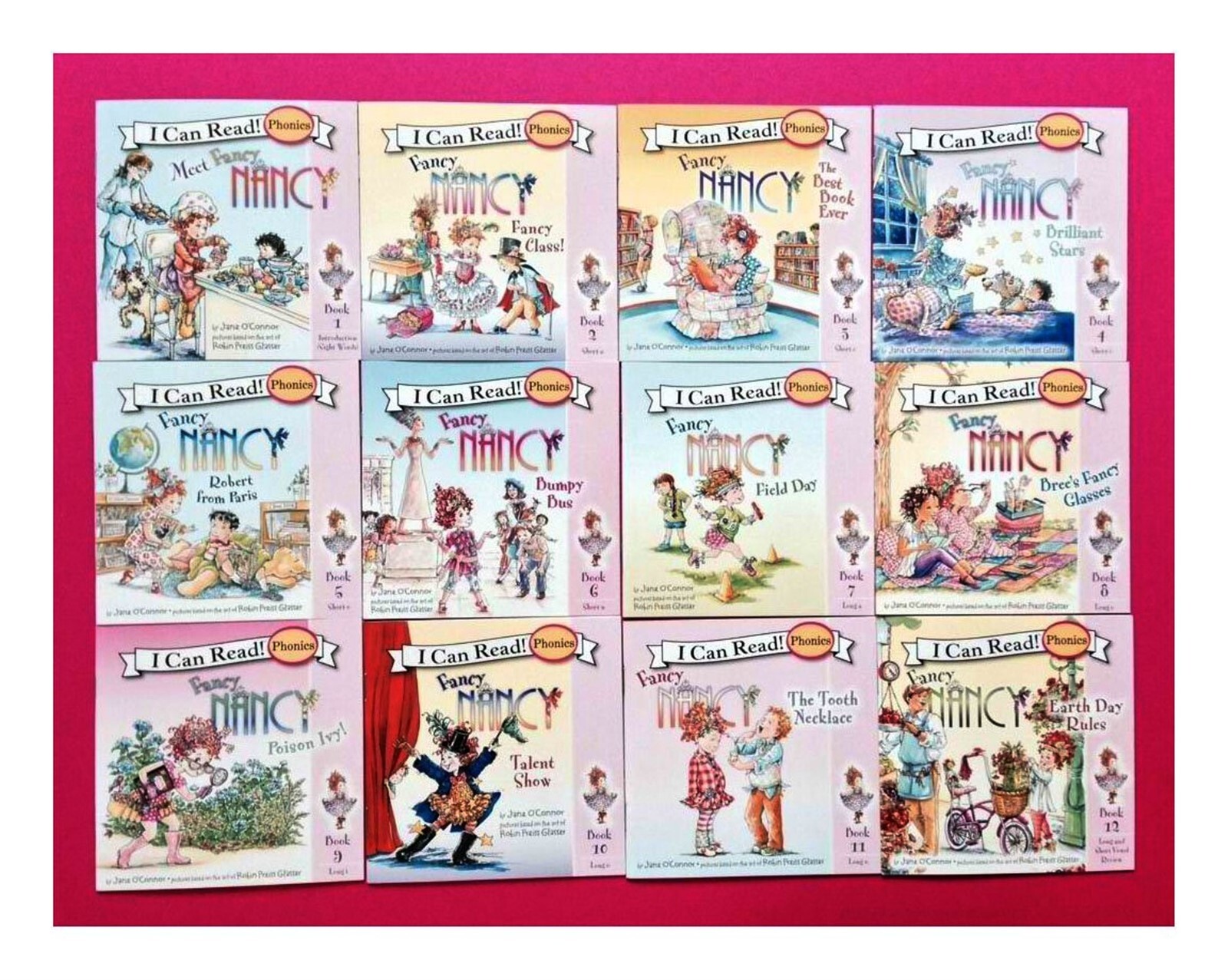 Fancy Nancy Lot 12 Phonics Fun Children’s I Can Read Books Jane O’Connor