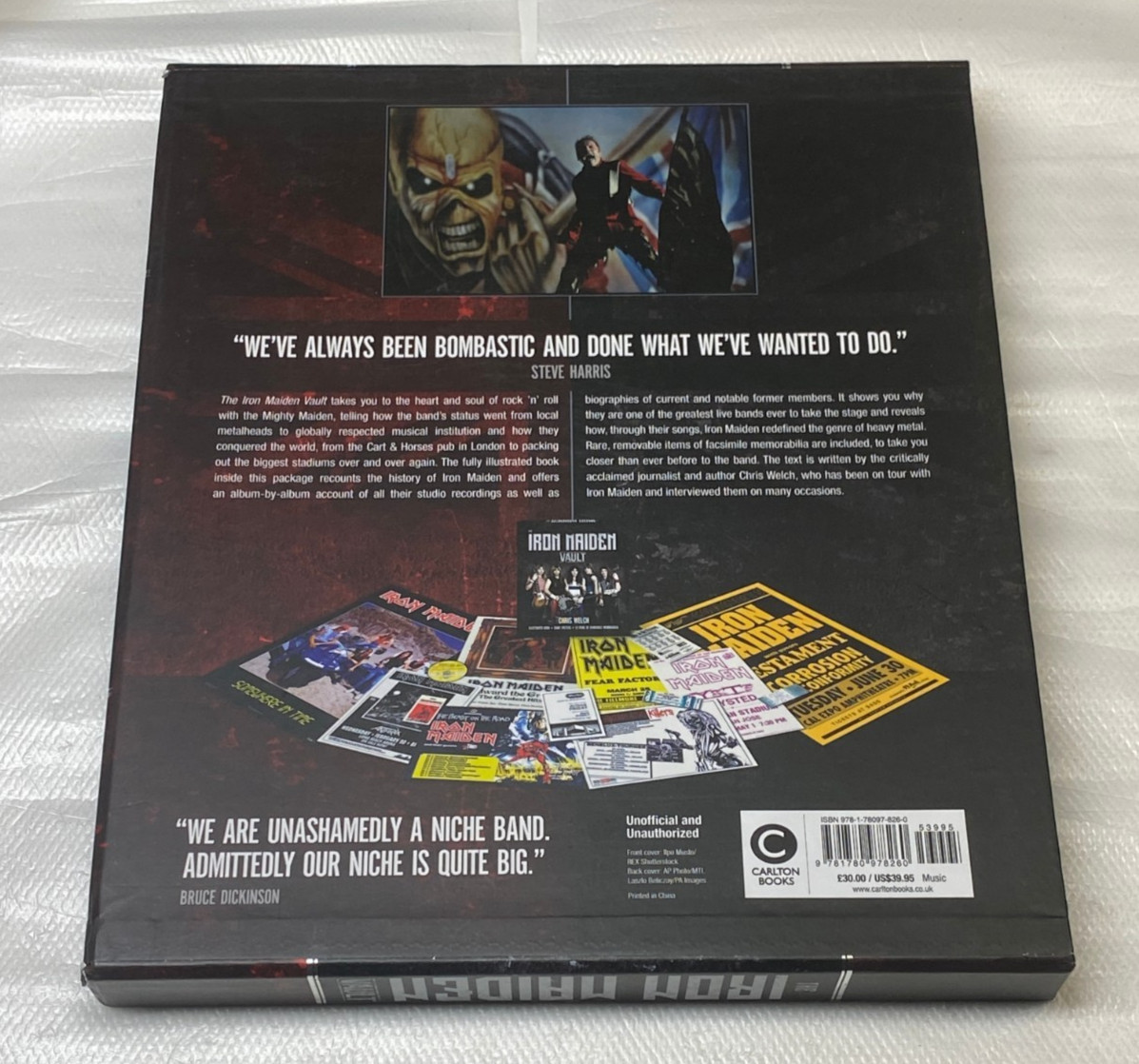 IRON MAIDEN VAULT By Chris Welch – Hardcover 9C