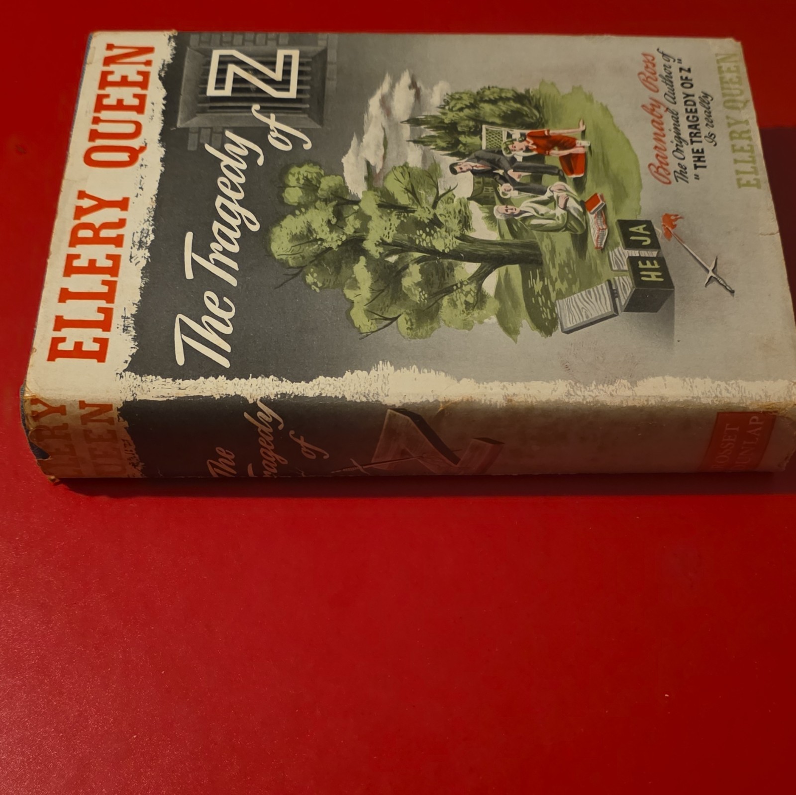 Ellery Queen The Tragedy of Z HC w/ Original Dust Jacket Grosset & Dunlap Rare