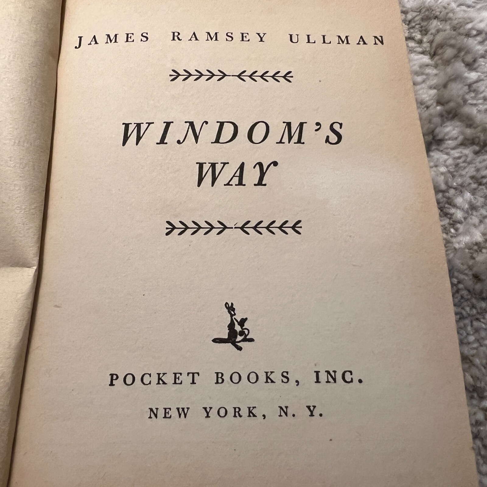 Windom’s Way Medical Romance Paperback by James Ramsey Ullman Pocket Books 1954