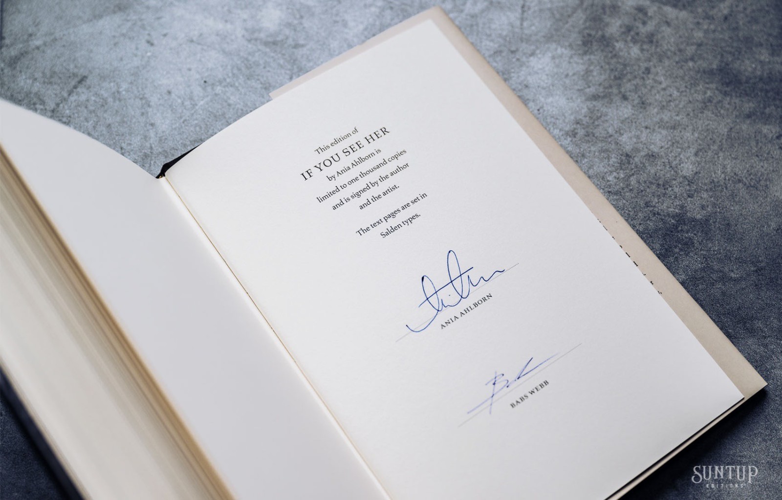 If You See Her Ania Ahlborn Suntup Classic Edition Signed