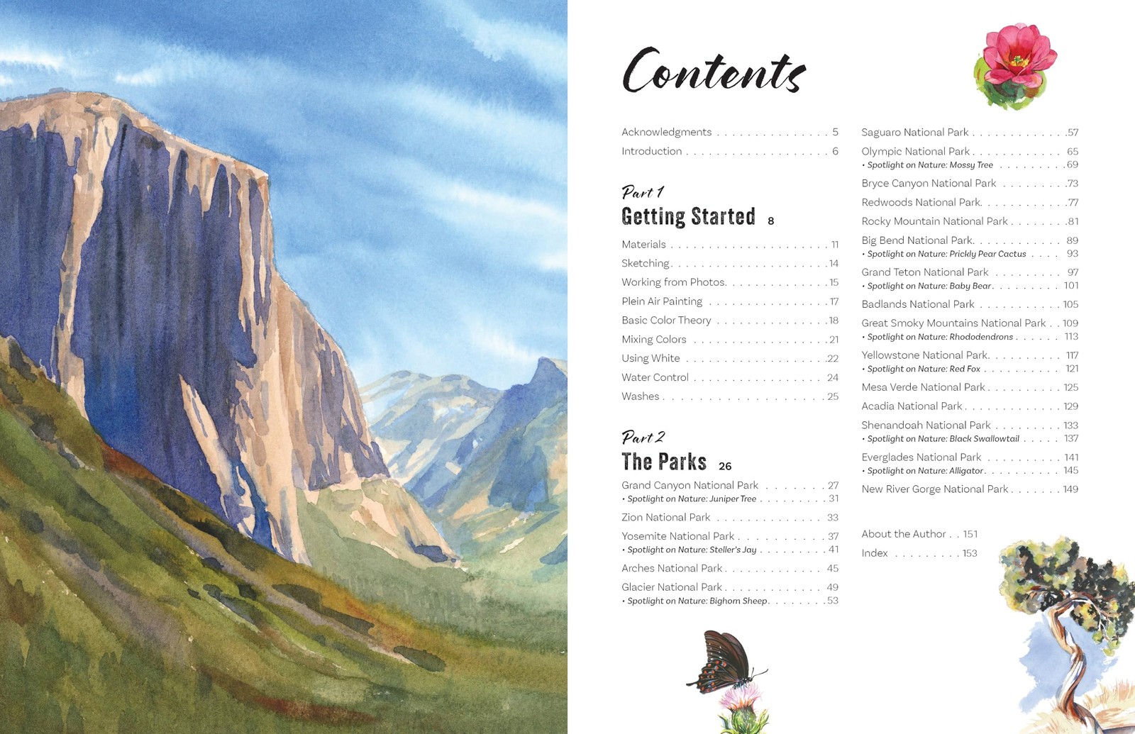 Paint the National Parks: A Watercolor Journey – Includes traceable…