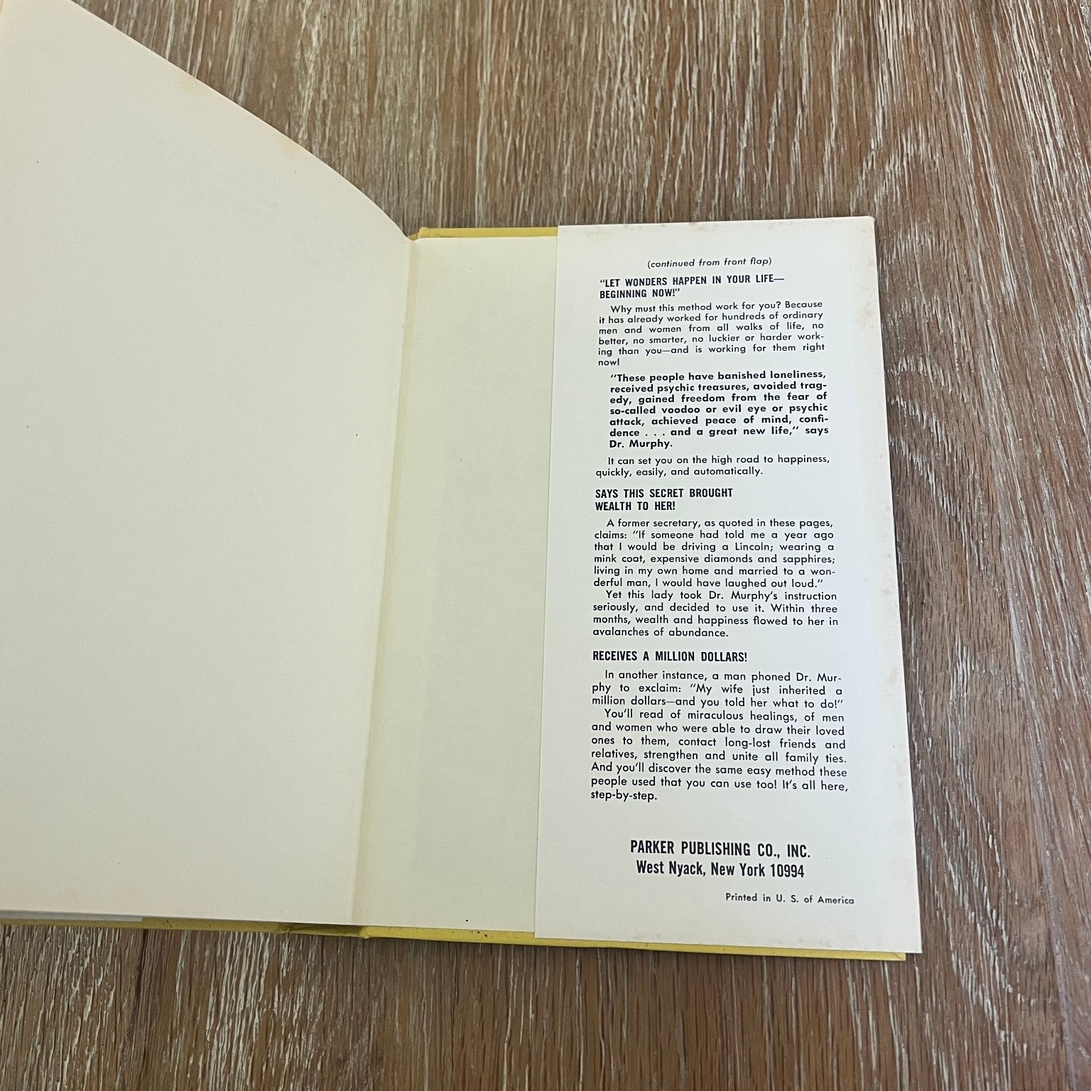 Psychic Perception The Magic of Extrasensory Power Joseph Murphy 1971 Parker