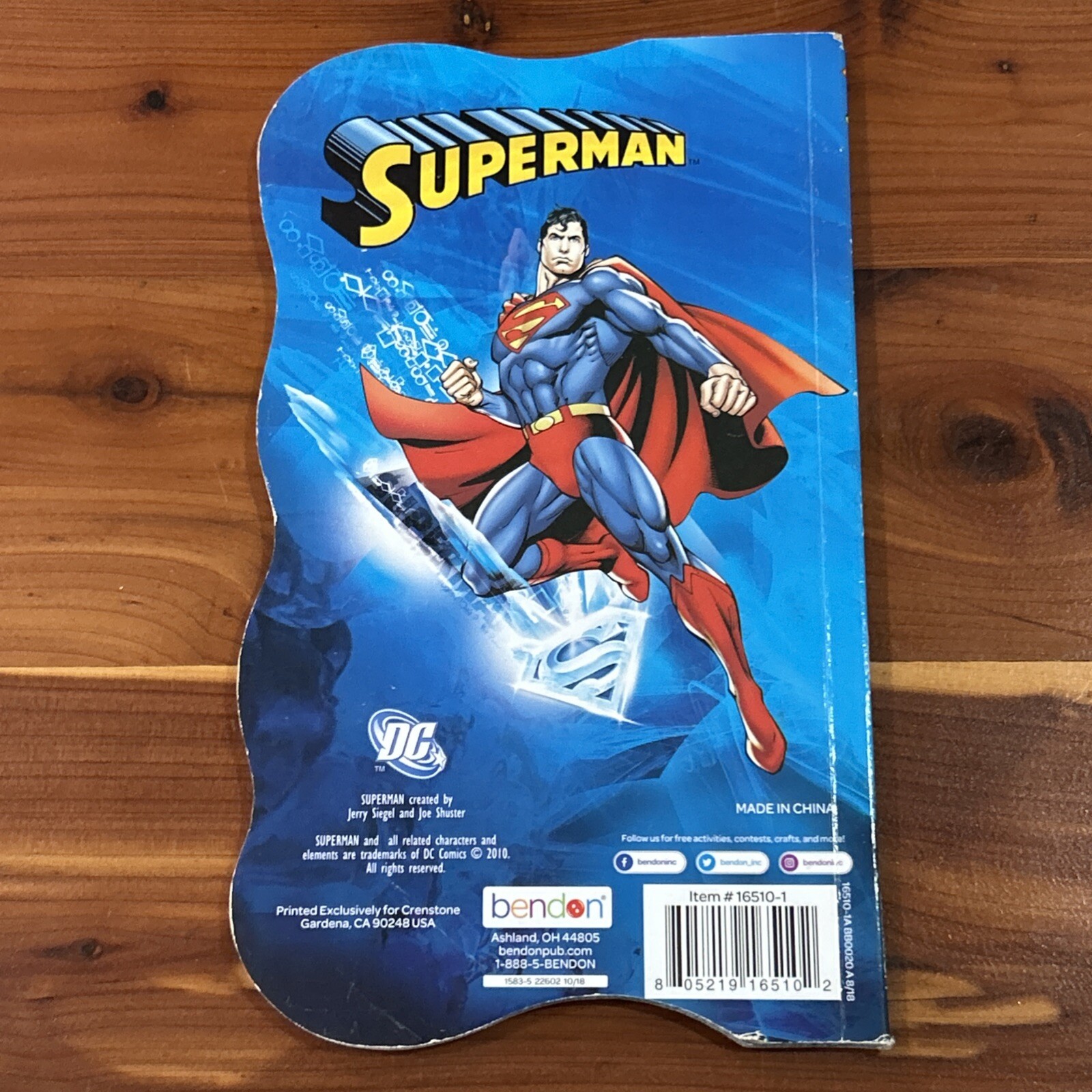 Shape Book Superman Lot Of 4 Books 2010 DC Bendon Publishing