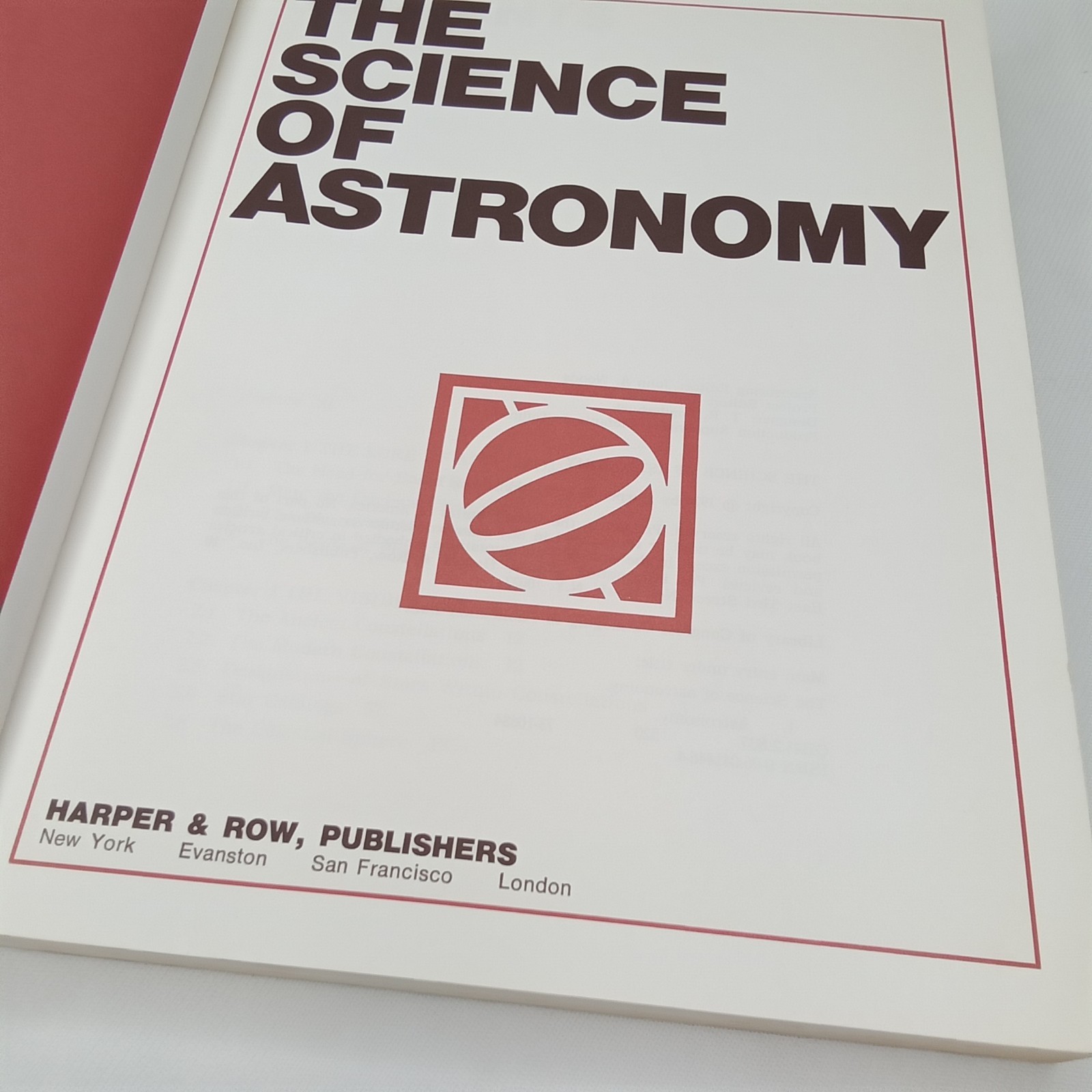 Vintage 1974 Textbook The Science Of Astronomy Paperback 466 Pages New Arrival
