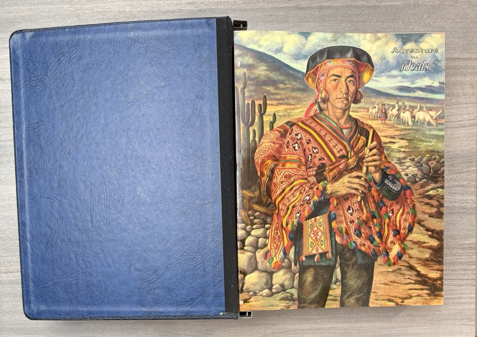 5 Huge Leather HC Binders of Ideals Magazine Lot Paperback Books 1955 – 1961