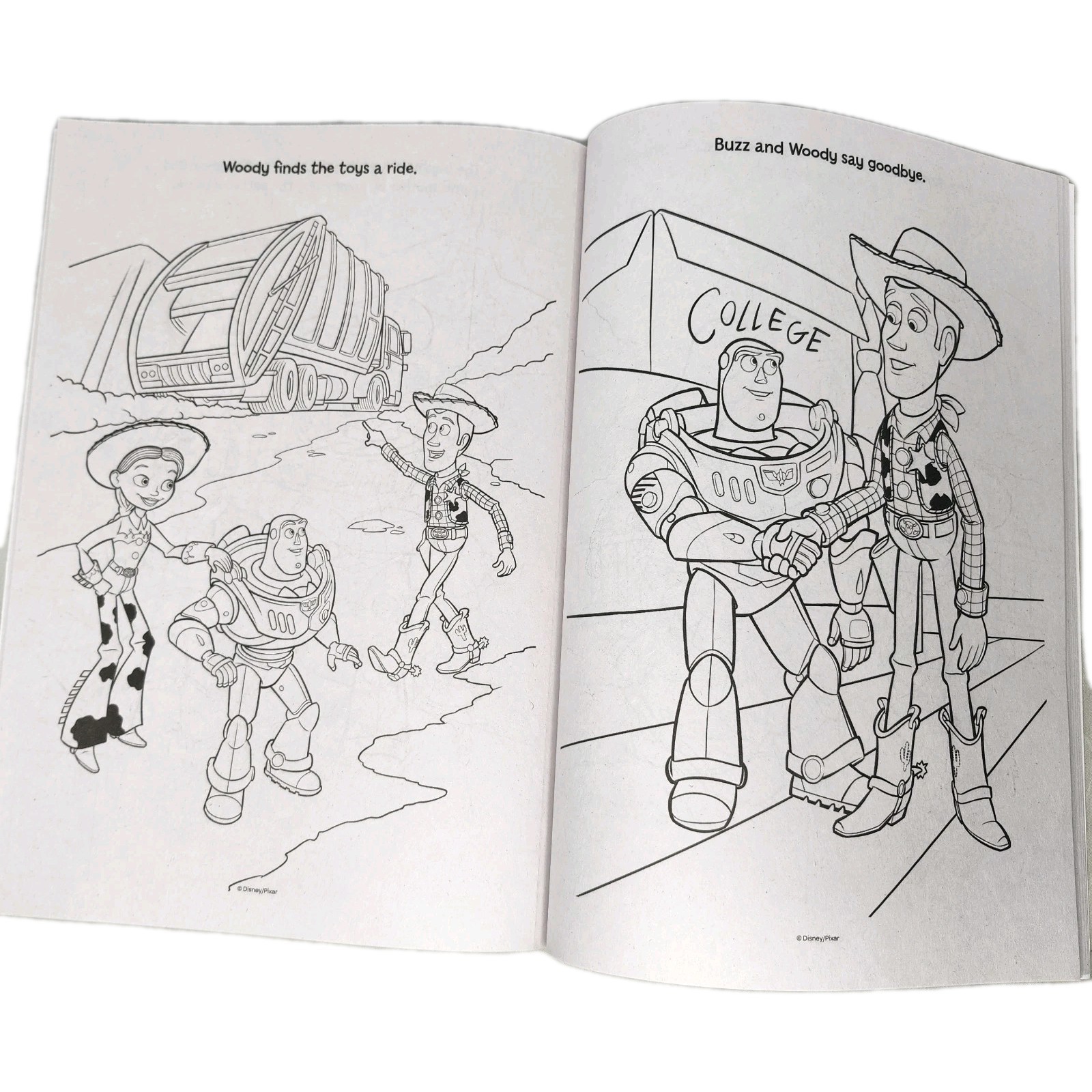 Toy Story Woody Buzz Lightyear Disney Pixar Activity Color Coloring Book bendon
