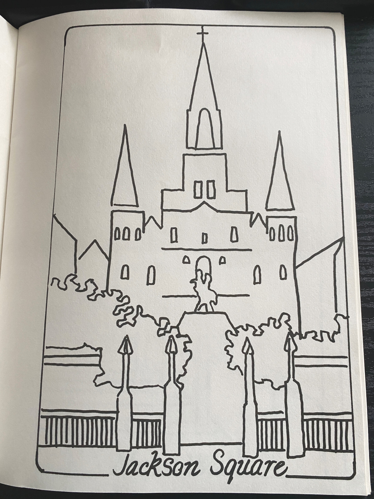 Vintage 1984 New Orleans Louisiana Coloring Book 24 Pages New Orleans Author